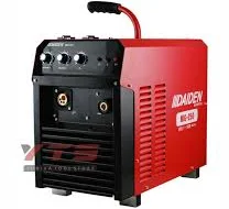 Mesin las CO2 Daiden MIG 250 warna merah, alat las MIG/MAG inverter untuk industri bengkel dan karoseri.
