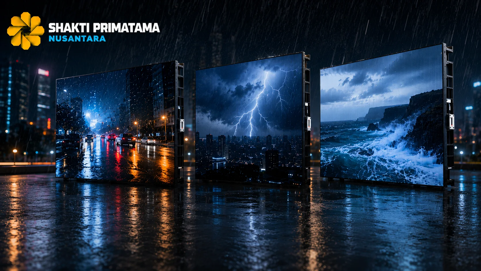 Videotron outdoor dengan standar IP Rating tinggi yang dirancang tahan terhadap debu, hujan, dan kondisi cuaca luar ruangan untuk penggunaan jangka panjang.