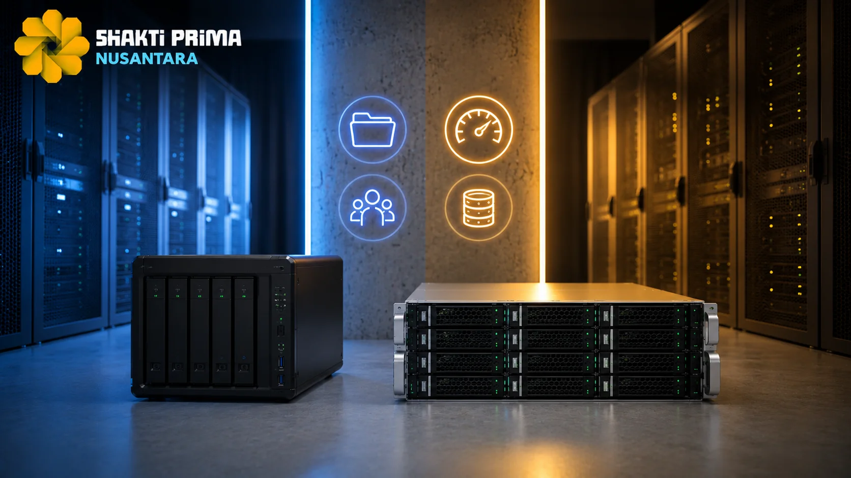 Perbandingan perangkat NAS dan SAN untuk mendukung kebutuhan penyimpanan data pada infrastruktur TI modern.