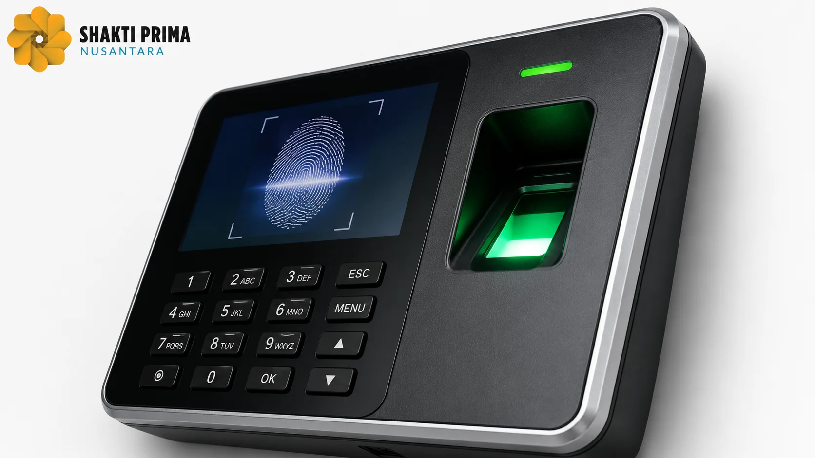 Perangkat fingerprint biometrik modern untuk meningkatkan keamanan autentikasi dan mengurangi risiko kelemahan sistem biometrik.