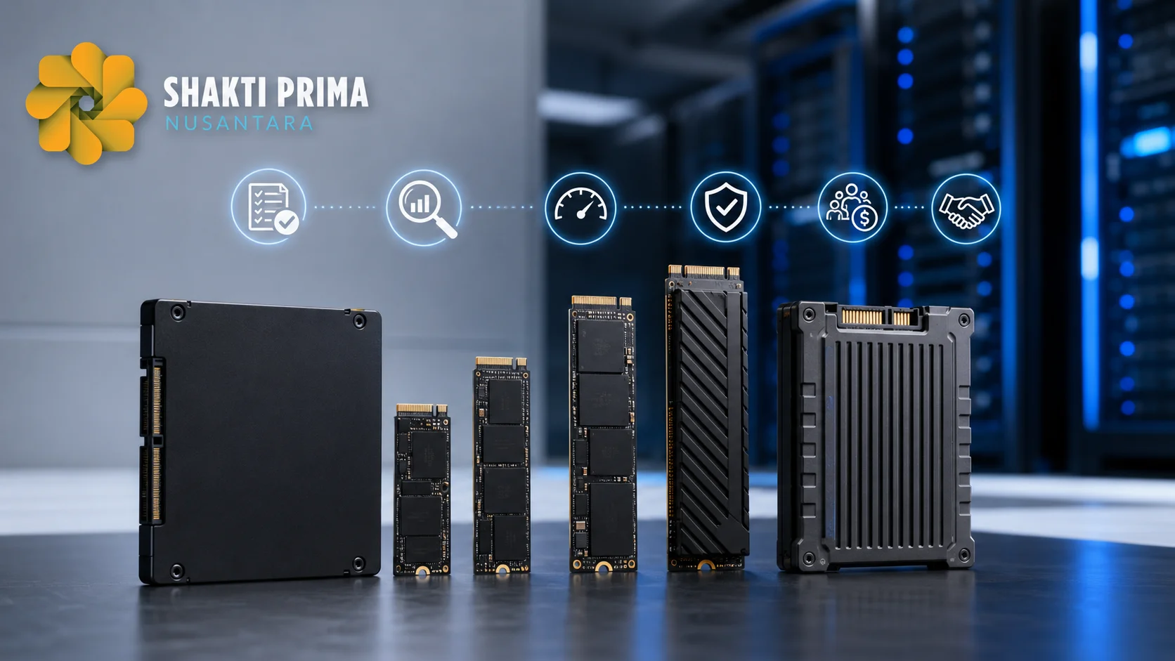 Berbagai jenis SSD untuk strategi pengadaan Komdigi di Inaproc sesuai kebutuhan sistem digital instansi.