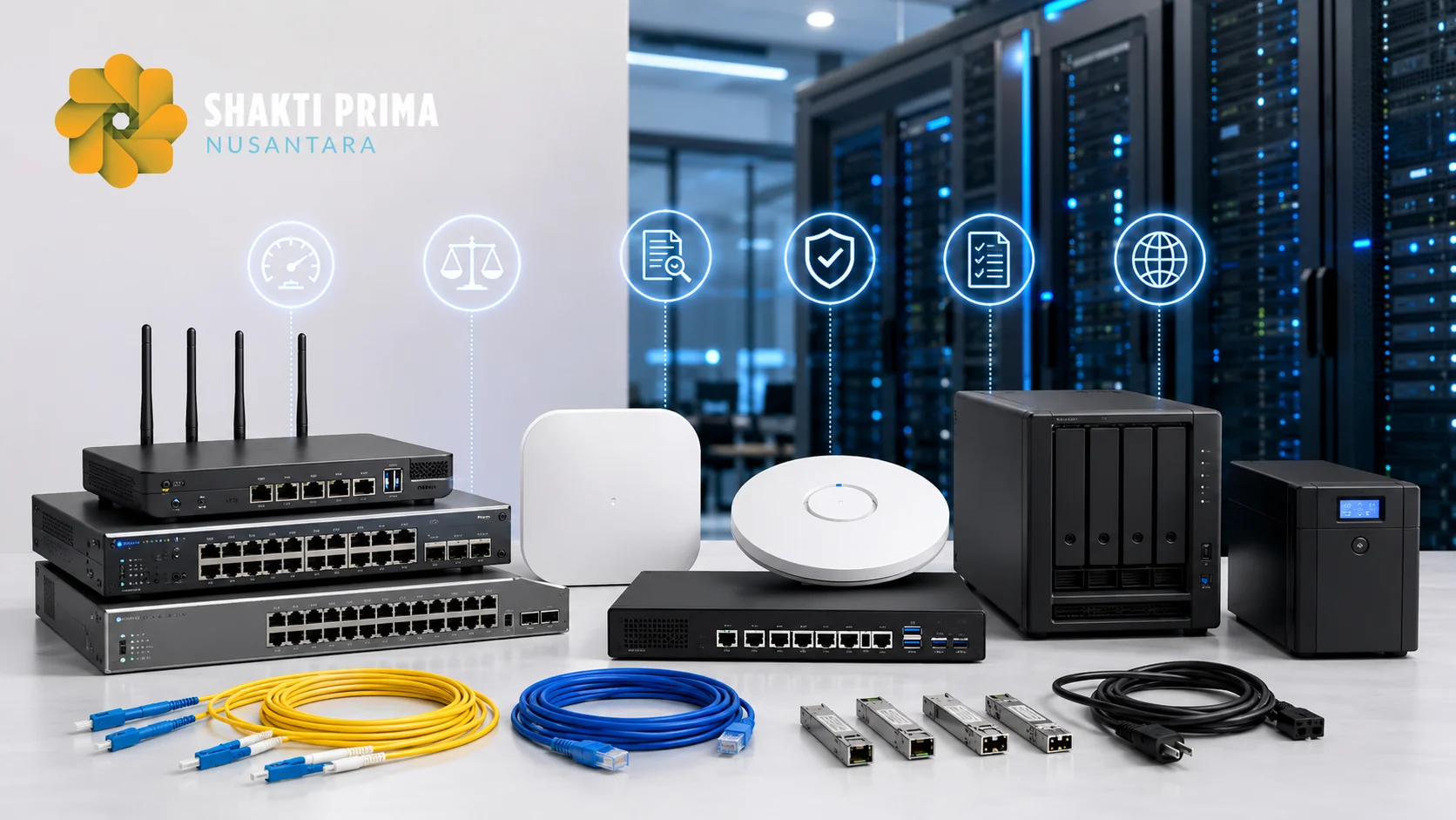 Perangkat jaringan untuk pengadaan Komdigi di Inaproc melalui E-Katalog LKPP guna mendukung infrastruktur digital pemerintah.