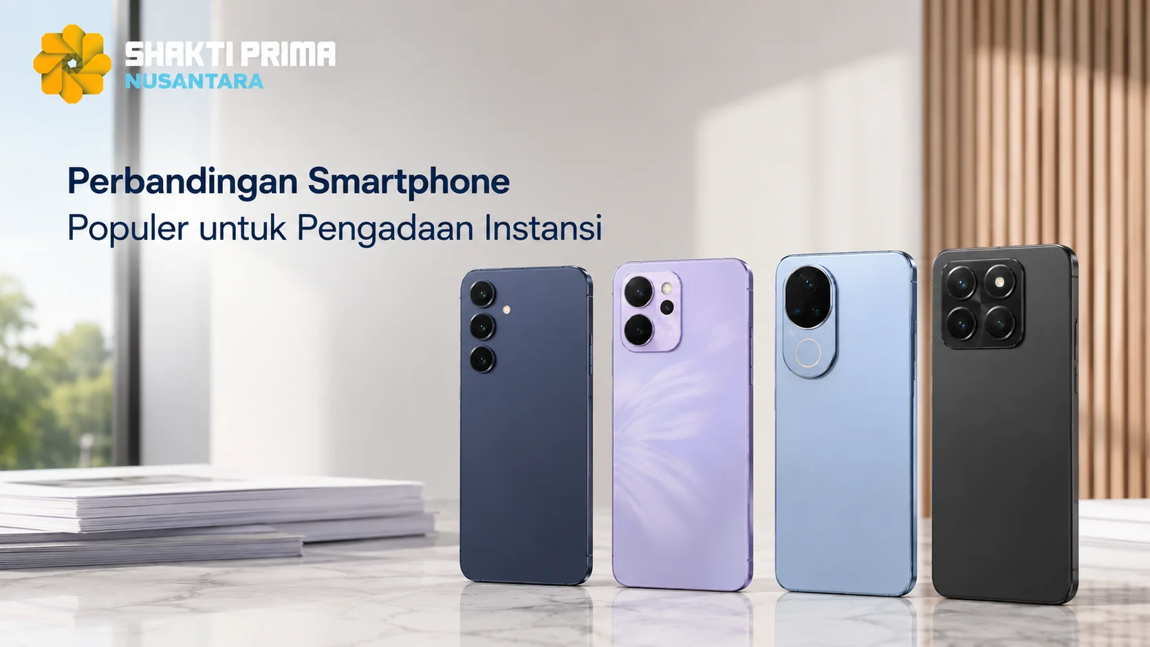 Perbandingan beberapa smartphone berkualitas dari Shakti Prima Nusantara untuk kebutuhan pengadaan instansi pemerintah melalui Inaproc.
