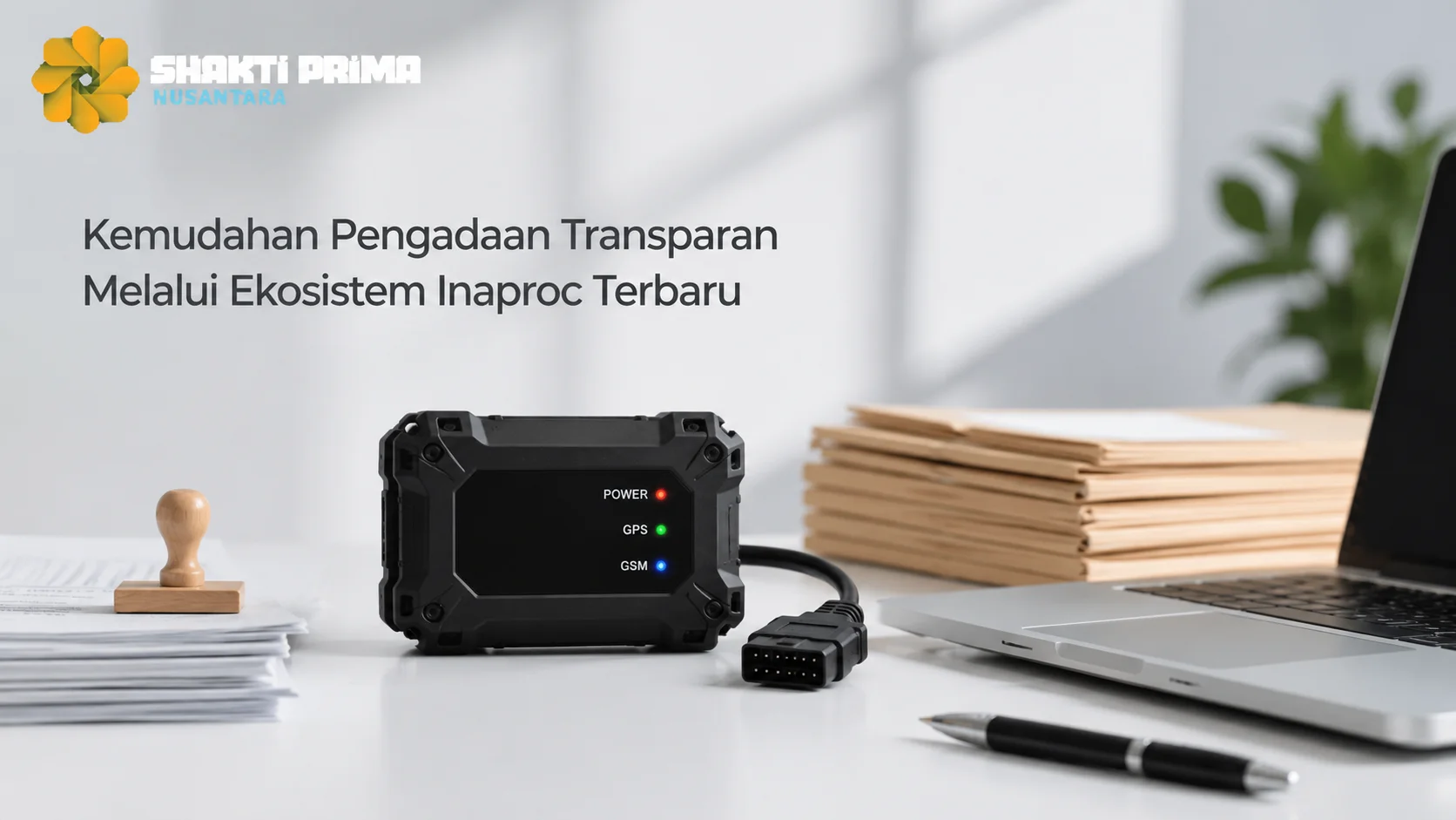 Perangkat GPS Tracker Shakti Prima Nusantara untuk pengadaan transparan melalui ekosistem Inaproc terbaru.