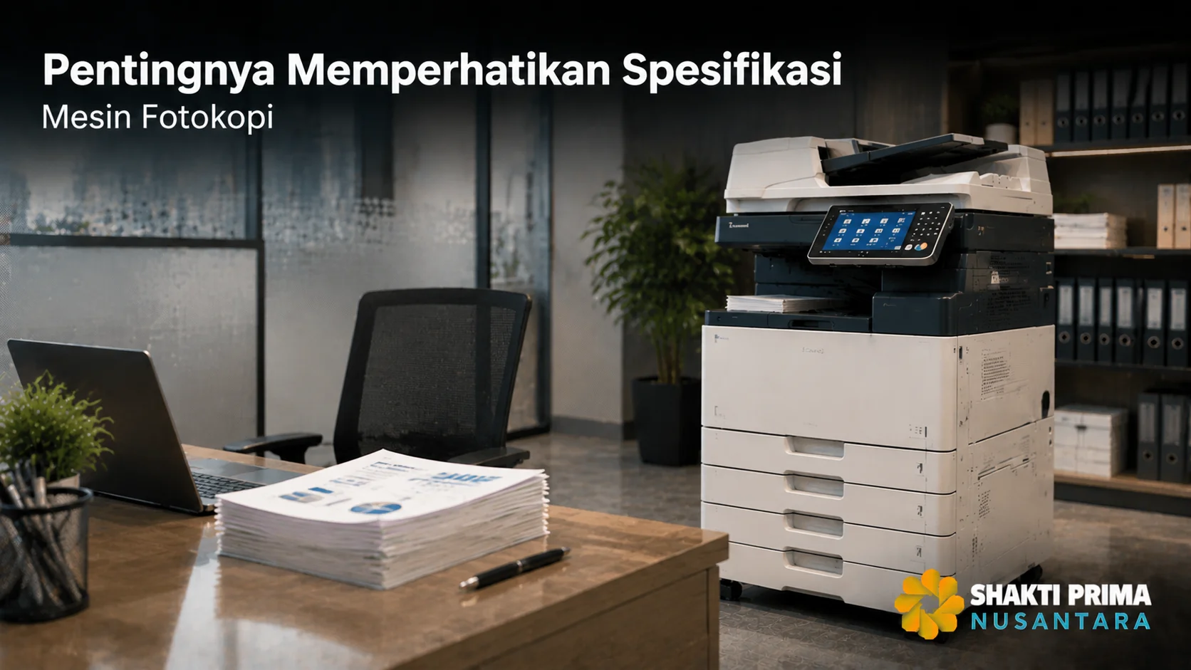 Spesifikasi mesin fotokopi modern untuk mendukung kebutuhan administrasi dan pengadaan instansi.