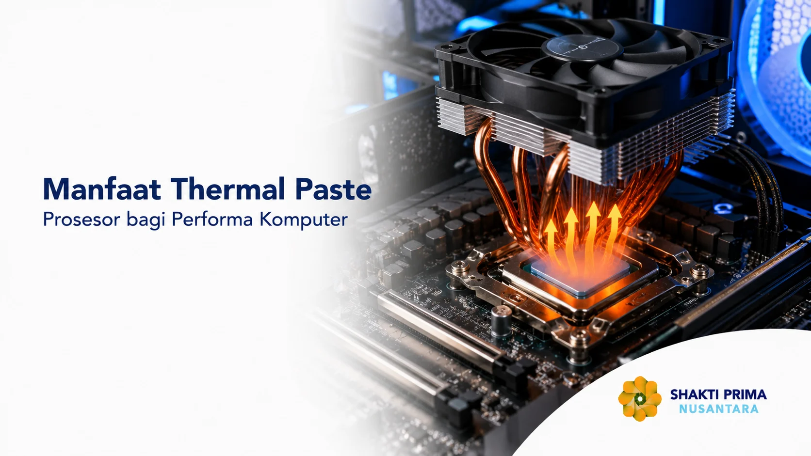 Thermal paste membantu menjaga suhu prosesor tetap stabil untuk mendukung performa komputer yang optimal.