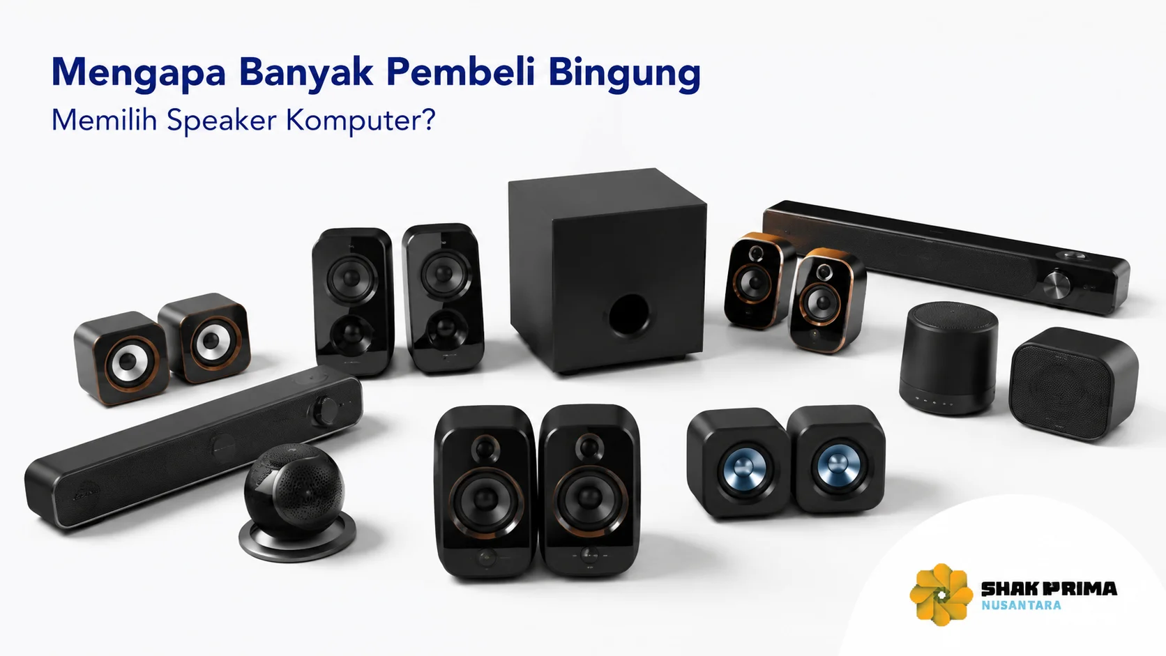 Berbagai jenis speaker komputer dengan pilihan fitur dan desain untuk membantu menentukan perangkat audio yang sesuai.