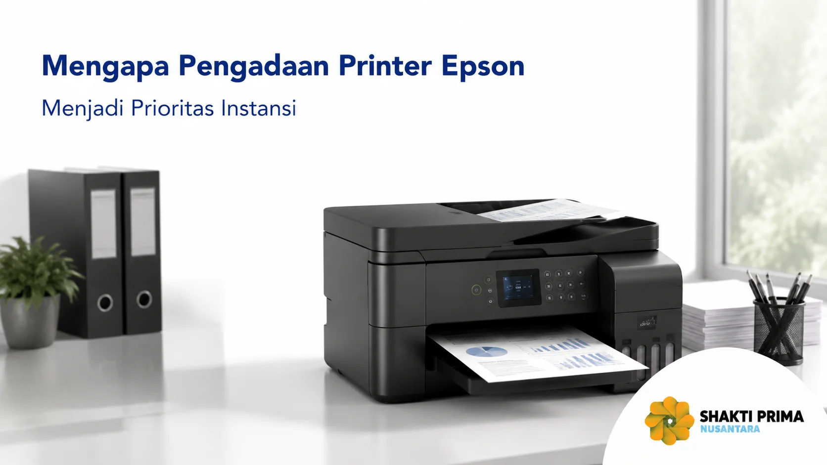 Printer Epson modern untuk kebutuhan pengadaan perangkat kantor dan operasional instansi.