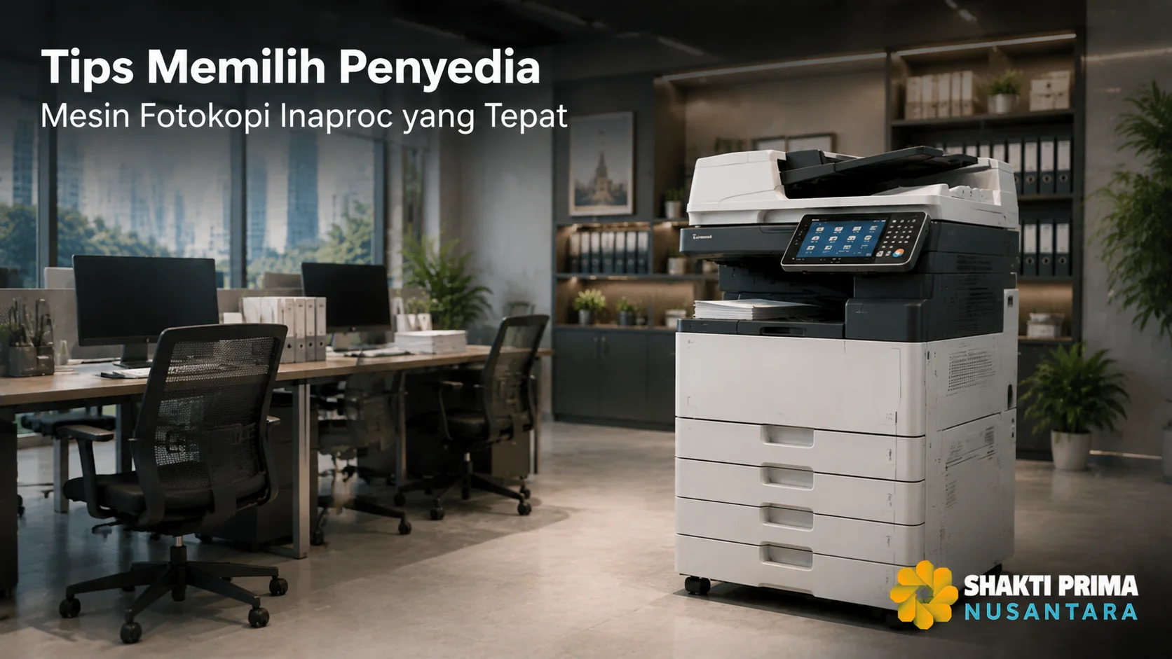 Mesin fotokopi profesional untuk memilih penyedia Inaproc yang sesuai kebutuhan instansi.