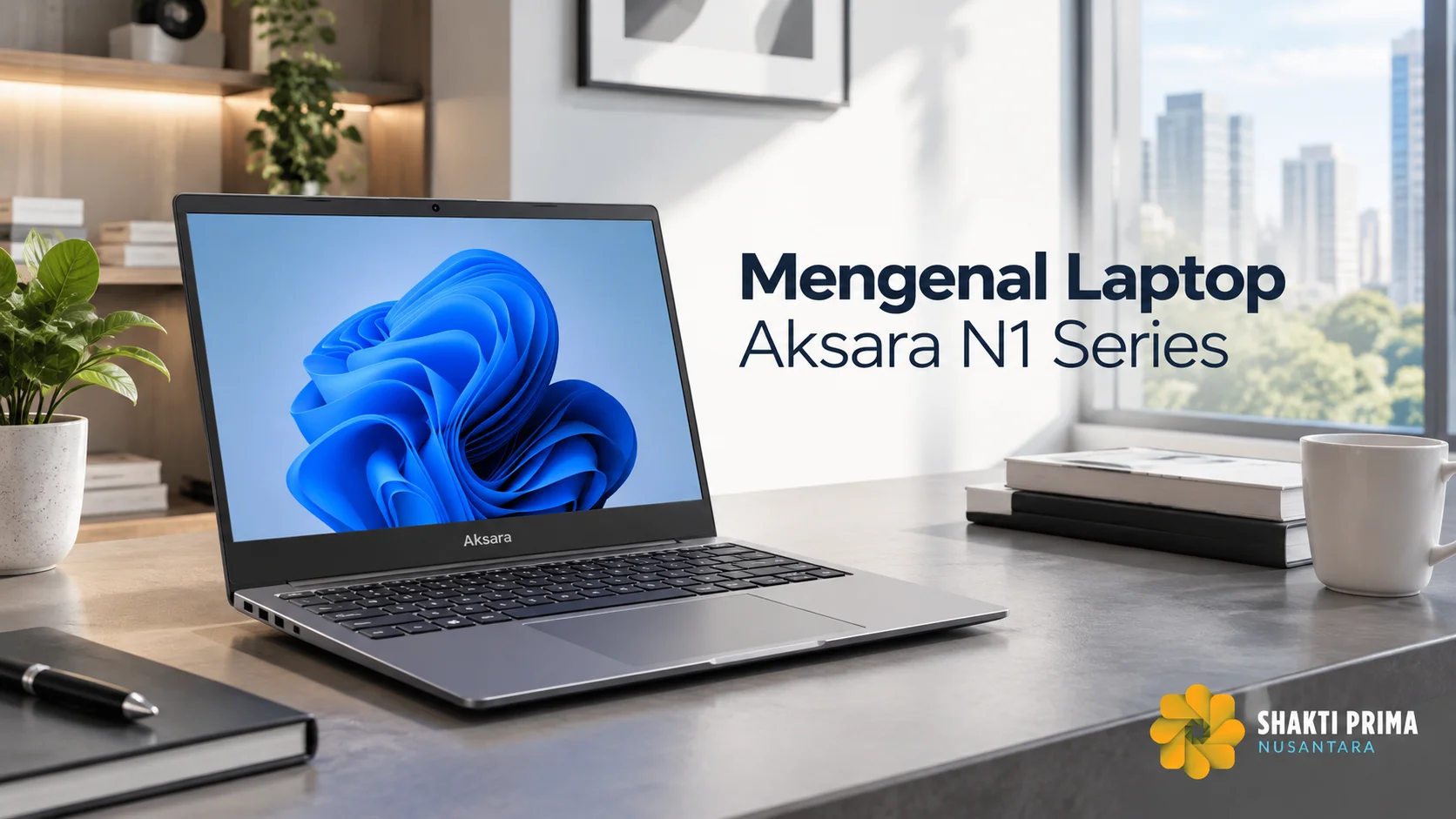 Laptop Aksara N1 Series untuk kebutuhan kerja kantor dan produktivitas