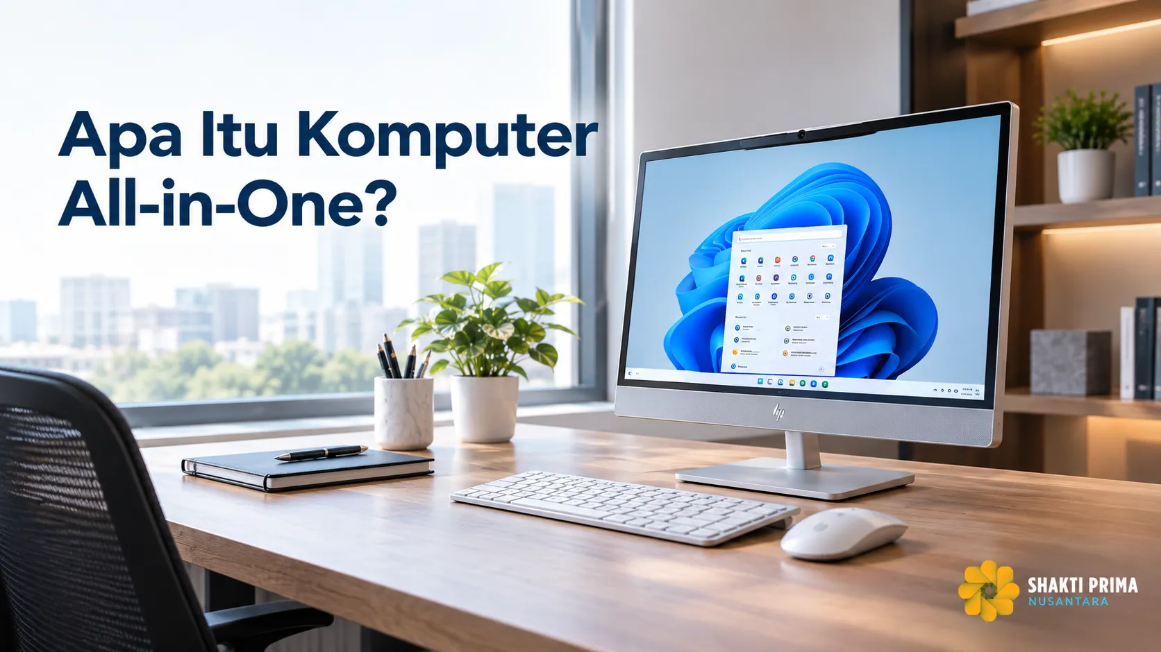 Komputer All-in-One untuk ruang kerja modern