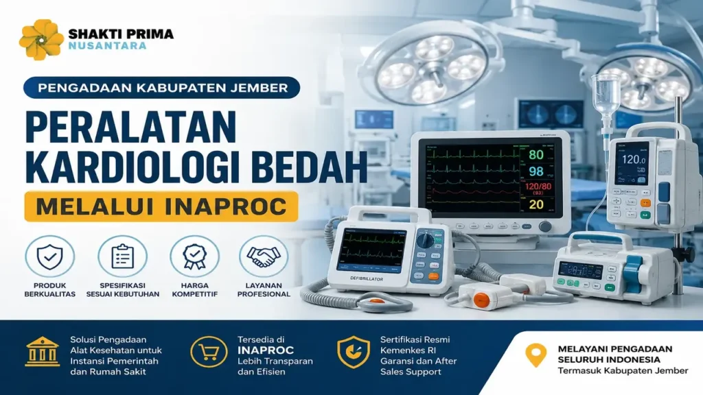 Pengadaan Kabupaten Jember peralatan kardiologi bedah melalui Inaproc untuk rumah sakit dan instansi kesehatan
