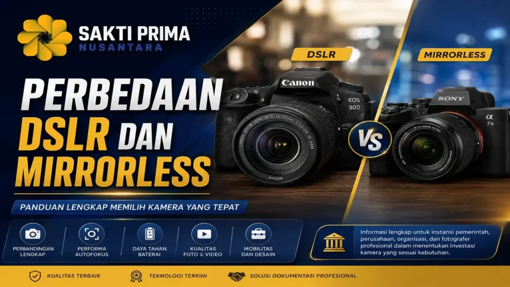 Perbedaan Kamera DSLR dan Mirrorless Beserta Kelebihan dan Kekurangannya