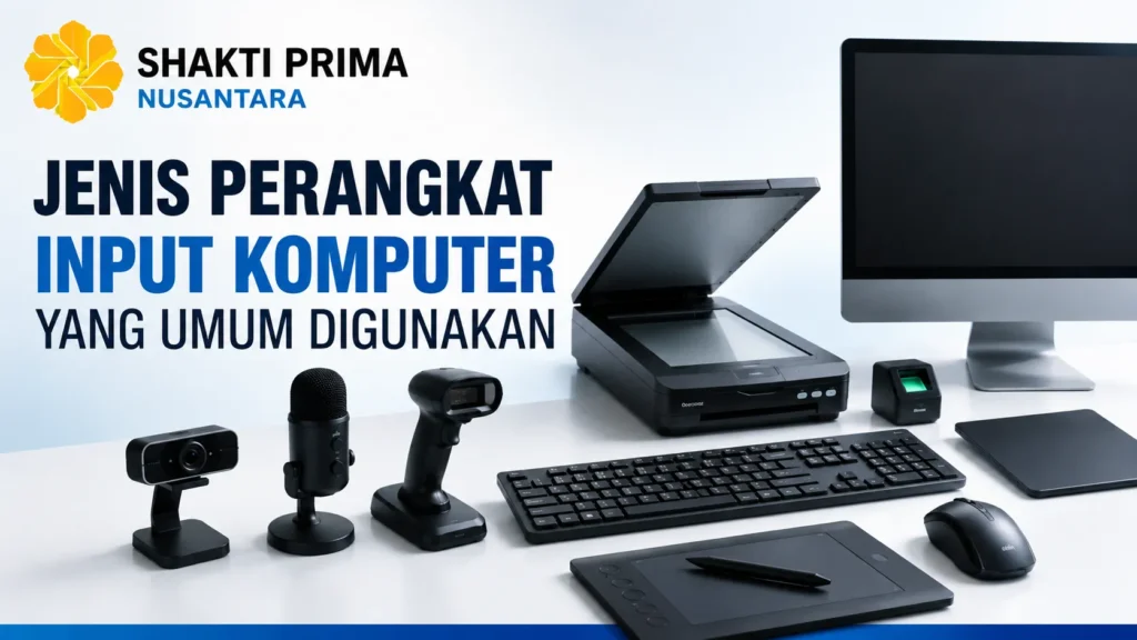 Jenis perangkat input komputer yang umum digunakan pada komputer untuk memasukkan data dan perintah ke dalam sistem.