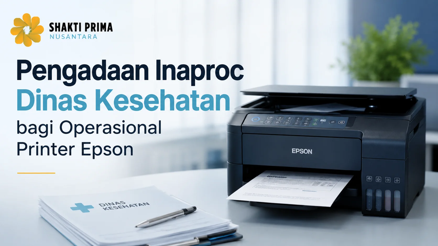Ilustrasi Gambar Pengadaan Inaproc Dinas Kesehatan bagi operasional printer Epson untuk kebutuhan administrasi instansi