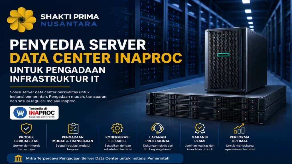Penyedia server data center Inaproc untuk kebutuhan data center dan sistem informasi instansi pemerintah.