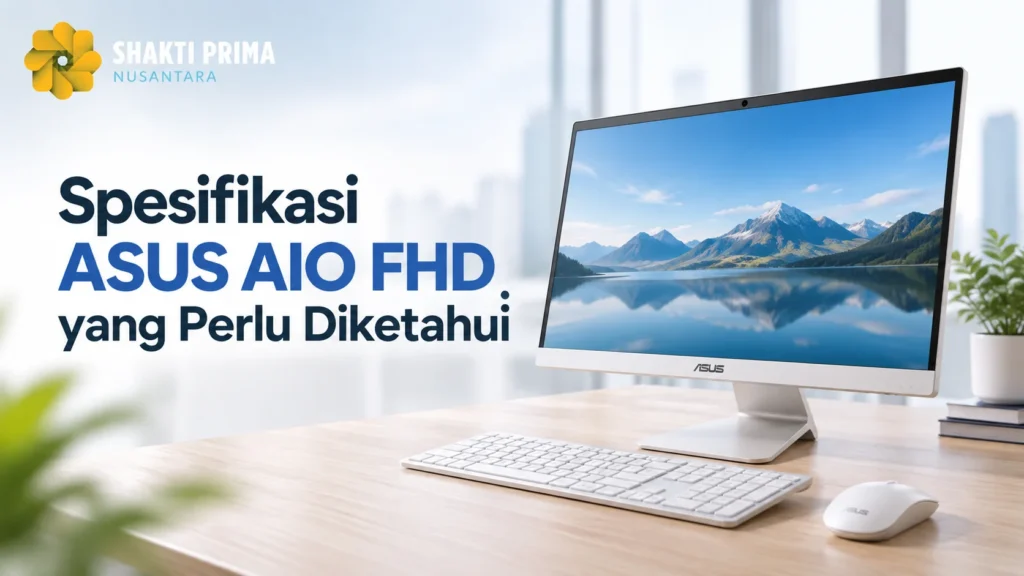 Spesifikasi ASUS AIO FHD dengan layar Full HD untuk kebutuhan kerja, administrasi, dan produktivitas.