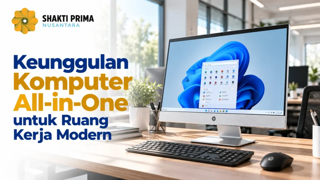 Harga HP AIO 19 Inch untuk komputer all-in-one kantor dengan desain ringkas dan efisien