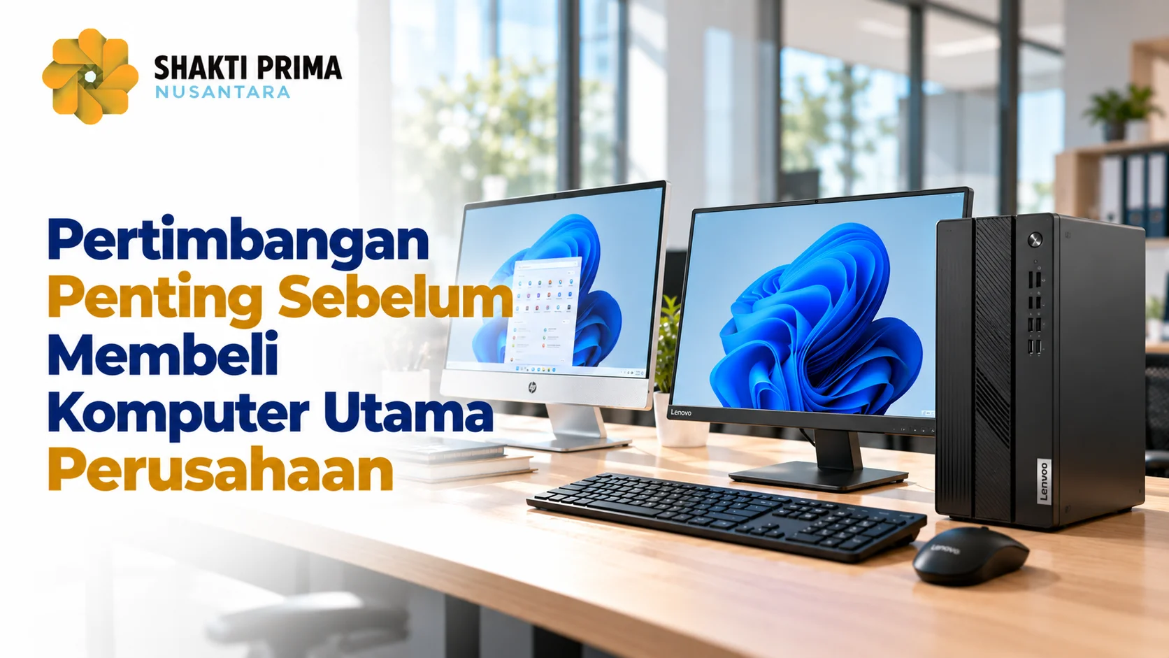 Lenovo IdeaCentre Tower i5 sebagai komputer utama perusahaan untuk kebutuhan administrasi dan operasional kantor