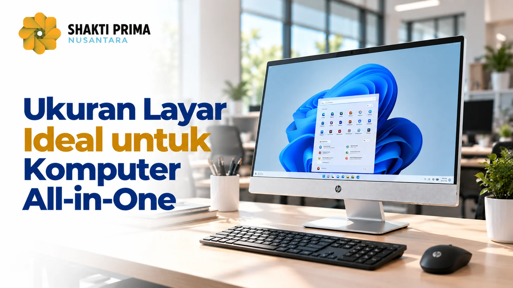 Spesifikasi HP PC AIO berdasarkan ukuran layar ideal untuk kebutuhan komputer kantor dan ruang kerja