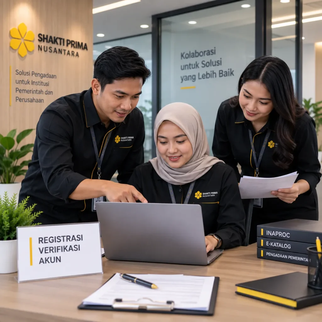 Infografis tata cara pengadaan barang IT dan elektronik via INAPROC untuk instansi pemerintah